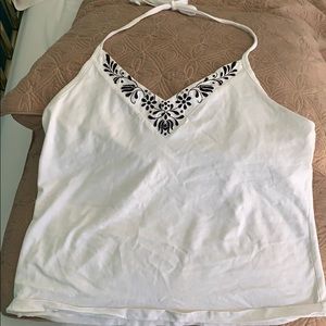 LOFT - XL - White halter top